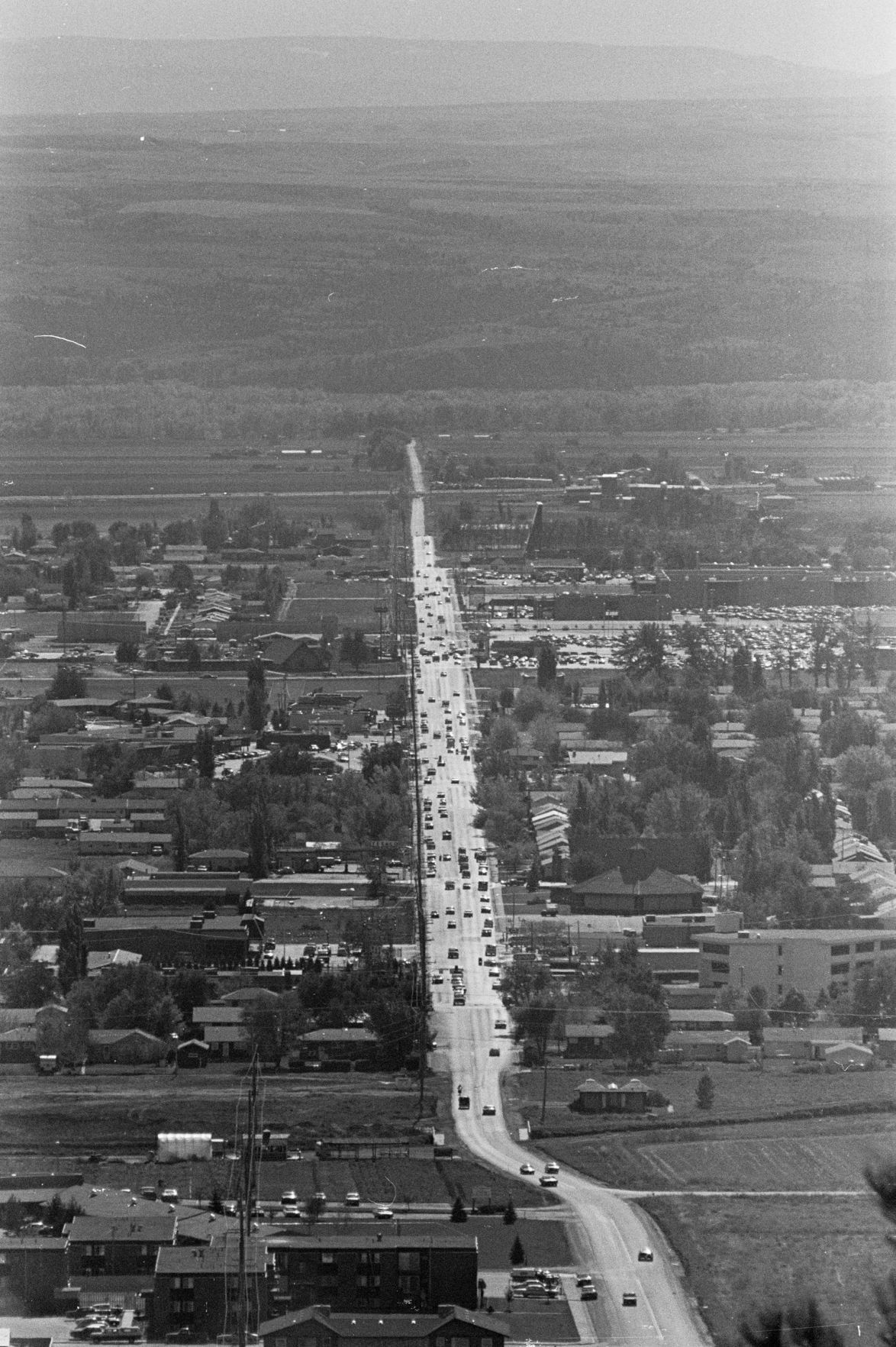 24th Street West looking south from Rims, 1976